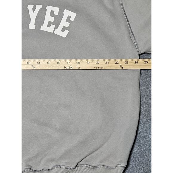 YEE YEE Sweater Mens Extra Large Gray Oversized Collegiate Sweatshirt - Picture 9 of 12
